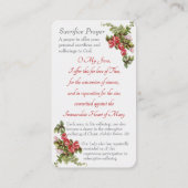 D'accompagnement Notre-Dame de Fatima - Carte "Sacrifice Prière" (Dos)