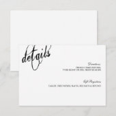 D'accompagnement Nous Avons Décidé Sur La Carte De Détails Toujours (Devant / Derrière)