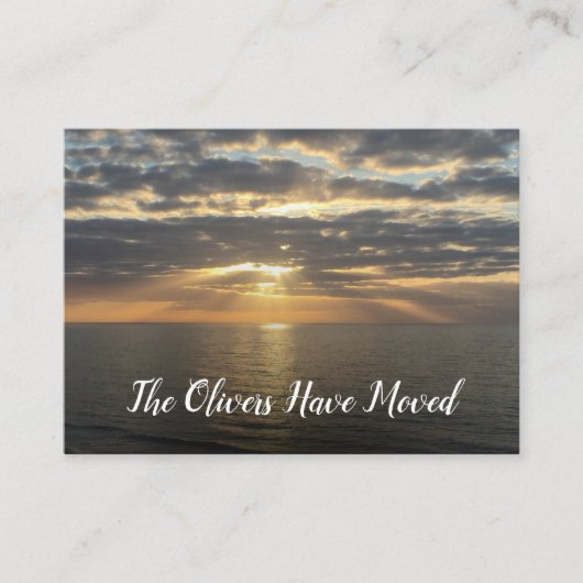 D'accompagnement Nous avons déménagé à la plage Carte d'insertion p (Devant)