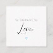 D'accompagnement Nous Sommes Si Fiers De Vous, Avec Carte Diamond B (Devant)