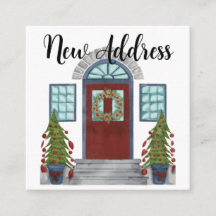 D'accompagnement Nouvelle adresse Maison de Noël Carte de fermeture