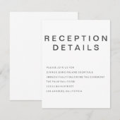 D'accompagnement Nouvelle carte d'encart minimaliste gothique (Devant / Derrière)