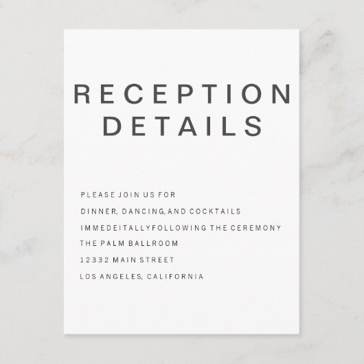 D'accompagnement Nouvelle carte d'encart minimaliste gothique (Devant)