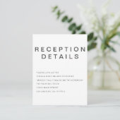 D'accompagnement Nouvelle carte d'encart minimaliste gothique (Debout devant)