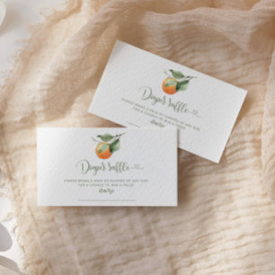 D'accompagnement Orange cutie diaper carte de billet d'enclos