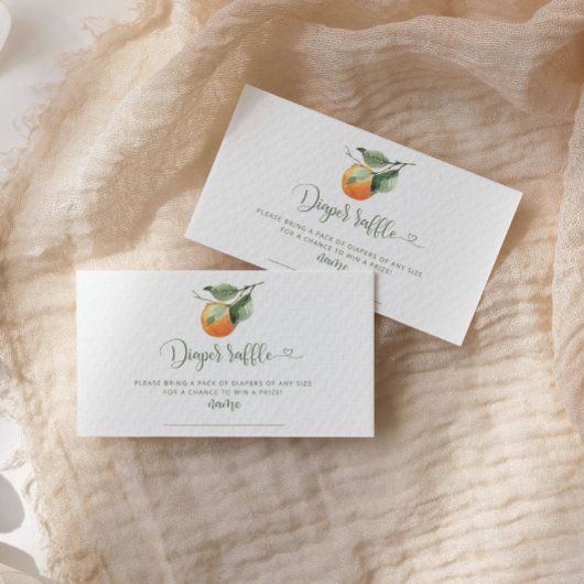 D'accompagnement Orange cutie diaper carte de billet d'enclos