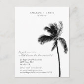 D'accompagnement Palm Tree Beach Wedding Room Block Carte du boîtie (Devant)