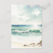 D'accompagnement palmiers tropicaux plage carte d'information de ma (Dos)