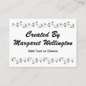 D'accompagnement Panier à coudre carte d'affaires / boîtier (Dos)