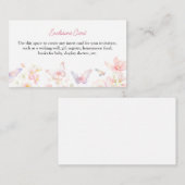 D'accompagnement Papillon Baiser Carte de boîtier de texte personna (Devant / Derrière)