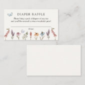 D'accompagnement Papillon Fleur Jardin Déchets Raffin insert carte (Devant / Derrière)