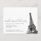 D'accompagnement Paris Tour Eiffel - Carte de fermeture (Devant)