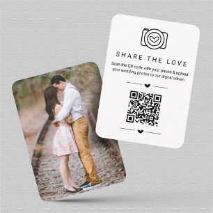 D'accompagnement Partagez la carte d'album photo numérique Love QR 