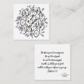 D'accompagnement Partout où je vais la carte de boîtier (Devant / Derrière)