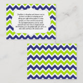 D'accompagnement Pas d'emballage carte bébé ou douche nuptiale (Devant / Derrière)