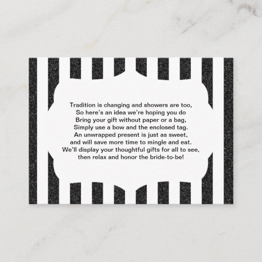 D'accompagnement Pas d'emballage insert carte bébé ou douche nuptia (Devant)