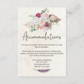 D'accompagnement Pastel Boho Neutral Floral Mariage Carte de boîtie (Devant)