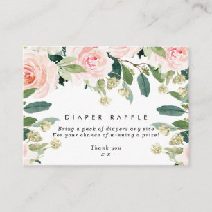 D'accompagnement Pâte rose floral Diaper Carte de boîtier Raffin