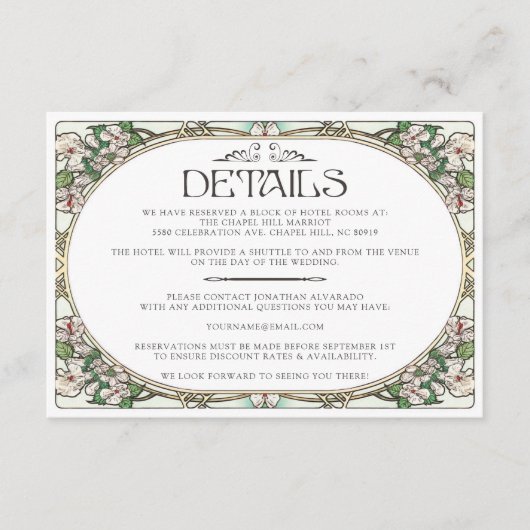 D'accompagnement PENELOPE 01 A - Carte de détails (Devant)