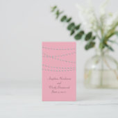 D'accompagnement Perles Dainty sur la carte de site Mariage rose (Debout devant)