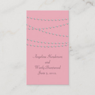 D'accompagnement Perles Dainty sur la carte de site Mariage rose