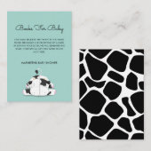 D'accompagnement Petit Baby shower À Vache Apportez Une Carte De De (Devant / Derrière)