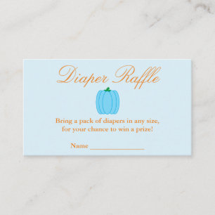 D'accompagnement Petit Citrouille Baby shower de de couches Carte