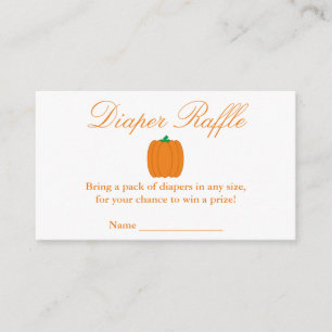 D'accompagnement Petite carte de Baby shower Citrouille