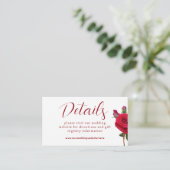 D'accompagnement Petits détails Mariage Website Carte de boîtier (Debout devant)