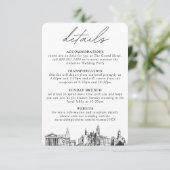 D'accompagnement Philadelphie Détails du Mariage Carte de boîtier (Debout devant)