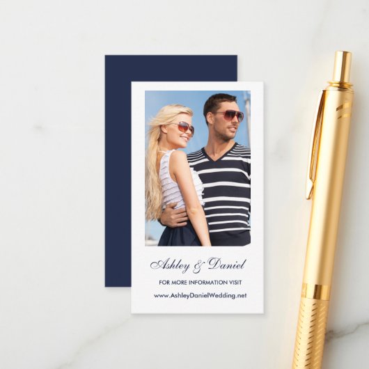 D'accompagnement Photo Mariage Site Web Insertion Carte - Choisir l (Devant/Arrière en situation)