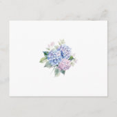 D'accompagnement Pink Blue Hydrangeas 80e carte d'anniversaire Dema (Dos)