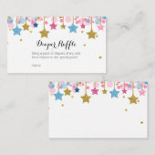 D'accompagnement Pink Blue Twinkle Twinkle Star - Carte de rabat de (Devant / Derrière)