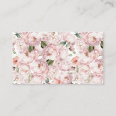 D'accompagnement Pink Floral Apportez Une Carte De Boîtier Recette (Dos)