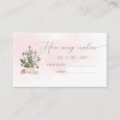 D'accompagnement Pink hiver deviner combien de canettes carte (Devant)