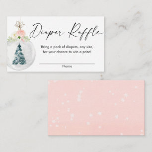 D'accompagnement Pink or hiver sapin de Noël carte de tombola de to