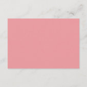 D'accompagnement Pink Rose & Greenery Feuille Livres Demande Carte (Dos)