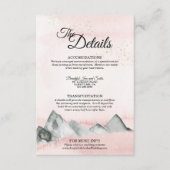 D'accompagnement Pink Sunrise Mountain Détails Carte du boîtier (Devant)