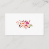 D'accompagnement Pink Wedding Réception Gold Drink Carte de billet (Dos)