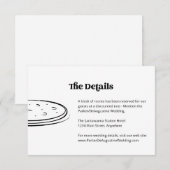 D'accompagnement Pizza Mariage Informations Détails Carte de boîtie (Devant / Derrière)