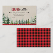 D'accompagnement Plaque rouge de bûcheron - Carte de rabat de couch (Devant / Derrière)