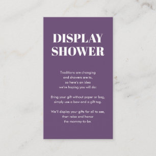 D'accompagnement Pourpre Afficher la carte de douche