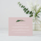 D'accompagnement Présentation du paon | Carte d'invité de mariage e (Debout devant)