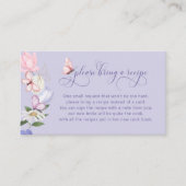 D'accompagnement Purple Apportez Une Carte De Recette (Devant)