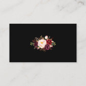 D'accompagnement Réception Mariage Burgundy Noir Boire Carte Billet (Dos)