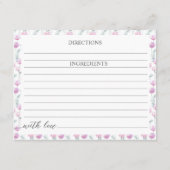 D'accompagnement Recette de Fête des mariées de carte de boîtier. (Dos)