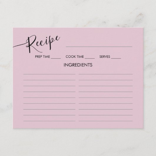 D'accompagnement Recette de Fête des mariées de carte de boîtier. (Devant)