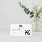 D'accompagnement Registre Cadeau Simple Pour Bébé Carte Code QR Ins (Debout devant)