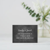 D'accompagnement Registre Wedding shower Chalkboard Insertion Carte (Debout devant)