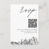 D'accompagnement Reno Wedding RSVP QR Code Carte de petit boîtier (Devant)